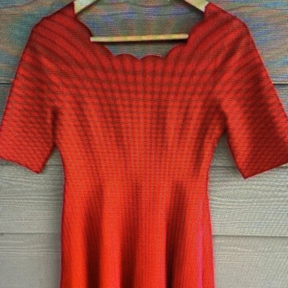 Lulu’s red scalloped skater dress - Picture 1 of 1